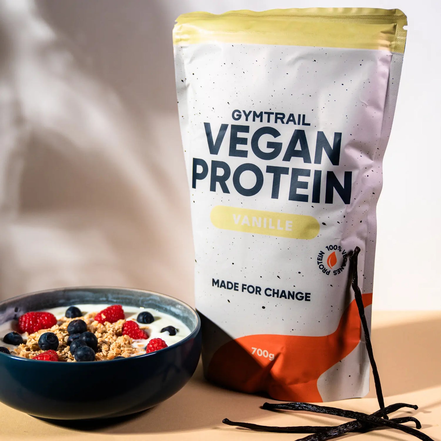 Veganes Eiweiss 700g - Vanille - Gymtrail