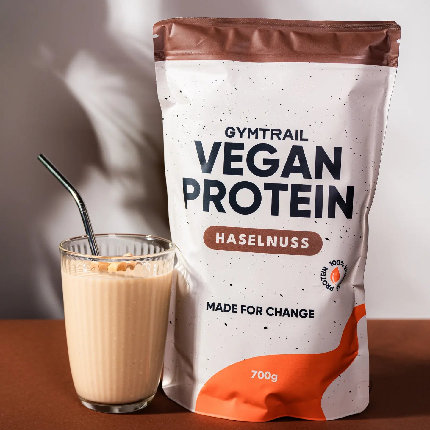 Veganes Eiweiss 700g - Haselnuss - Gymtrail