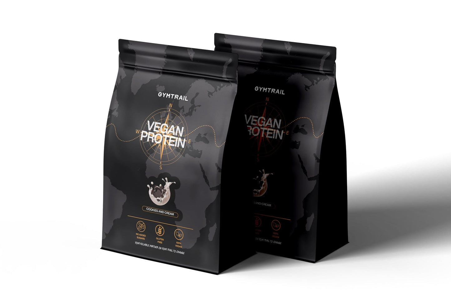 GYMTRAIL Veganes Eiweißpulver - Cookies & Cream - Gymtrail