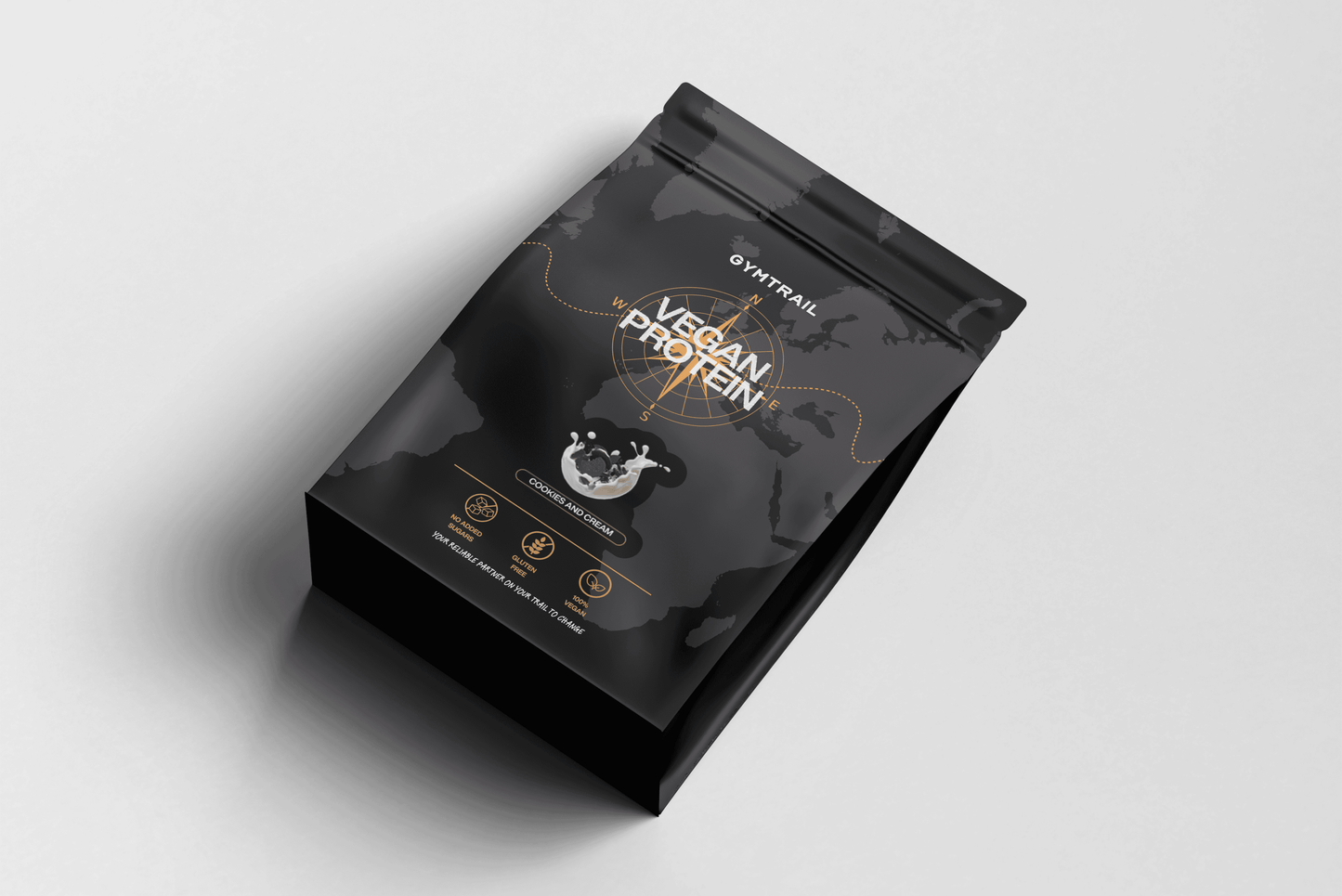 GYMTRAIL Veganes Eiweißpulver - Cookies & Cream - Gymtrail