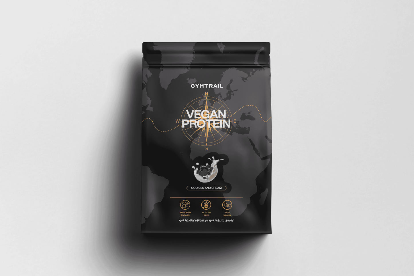 GYMTRAIL Veganes Eiweißpulver - Cookies & Cream - Gymtrail