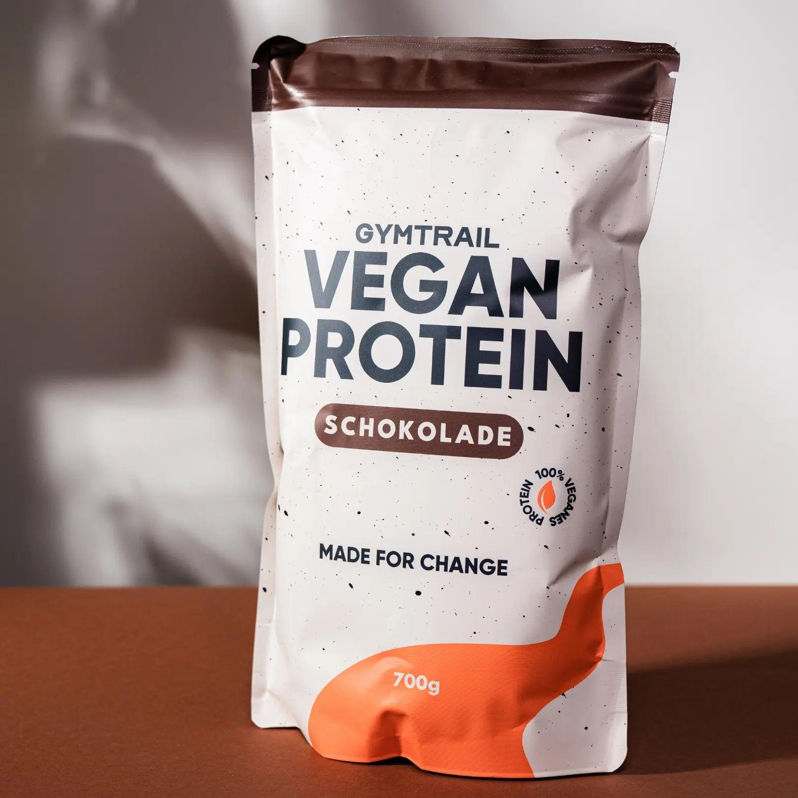 Veganes Eiweiss 700g - Schokolade - Gymtrail - Veganes Protein Made for Change