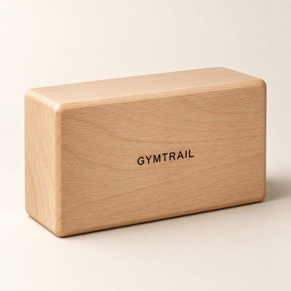 GYMTRAIL Holz-Yogablock – Produktvisualisierung aus dem Prospekt