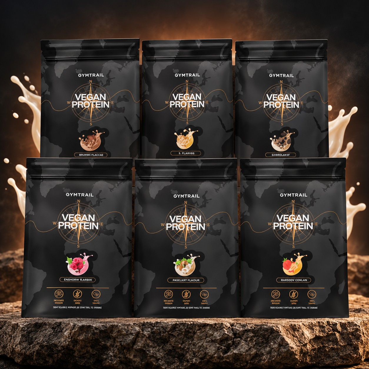 GYMTRAIL 6er Mega-Mix – Produktvisualisierung